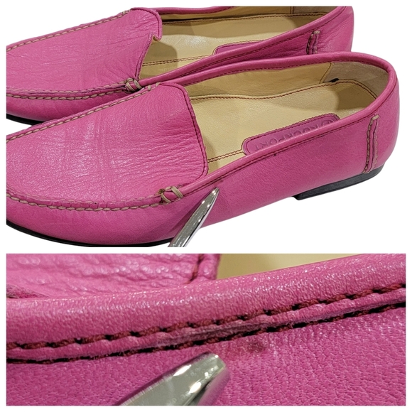 Rockport Loafers Barbie Pink Slip On Leather Driving Shoe Moccasin Women’s 7.5 - Picture 12 of 15